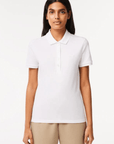 Polo femme Lacoste blanc - Georgespaul