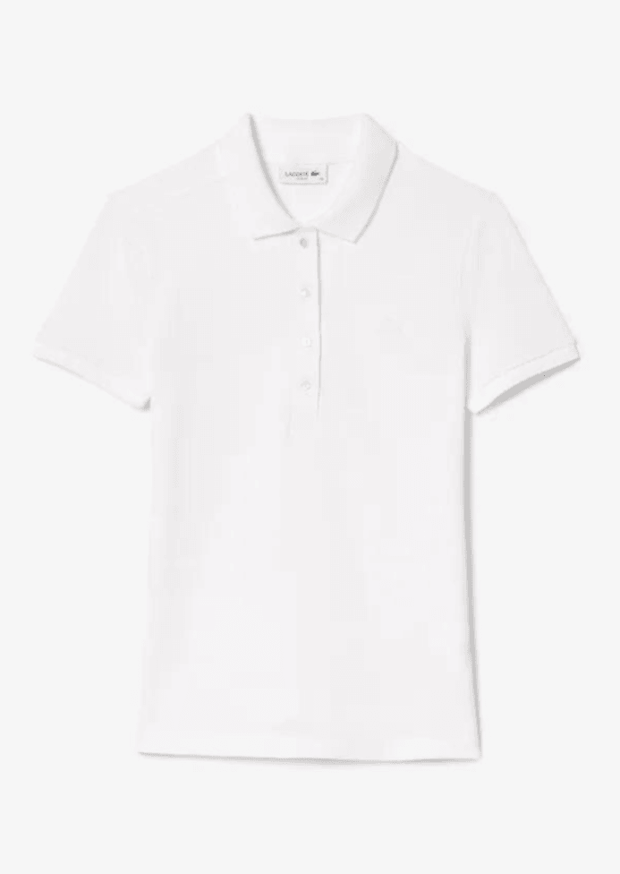 Polo femme Lacoste blanc - Georgespaul