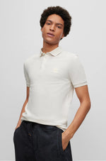 Afbeelding in Gallery-weergave laden, Polo homme BOSS beige clair en coton stretch | Georgespaul

