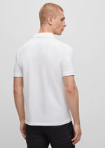Charger l&#39;image dans la galerie, Polo homme BOSS blanc en coton stretch | Georgespaul
