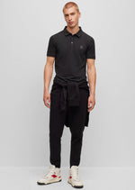 Charger l&#39;image dans la galerie, Polo homme BOSS noir en coton stretch | Georgespaul
