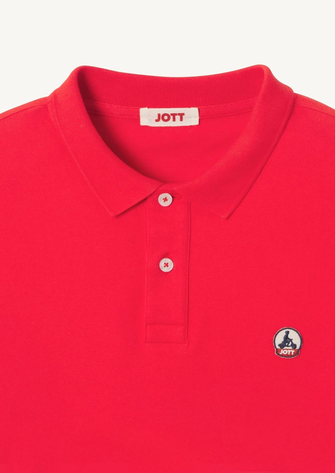 Polo homme JOTT rouge coton bio | Georgespaul
