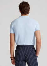 Laden Sie das Bild in den Galerie-Viewer, Polo homme Ralph Lauren cintré bleu en coton piqué | Georgespaul
