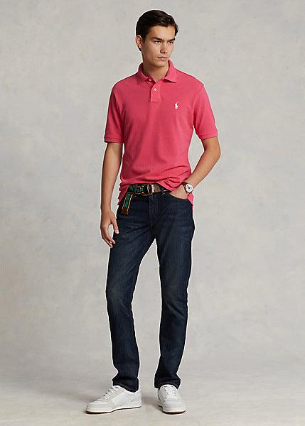 Polo Ralph Lauren cintré rose en coton piqué - Georgespaul