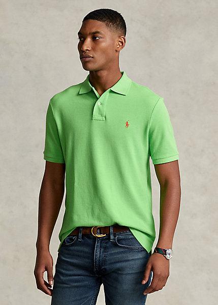 Polo Ralph Lauren cintré vert en coton piqué - Georgespaul