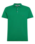 Polo Tommy Hilfiger ajusté vert en coton bio - Georgespaul