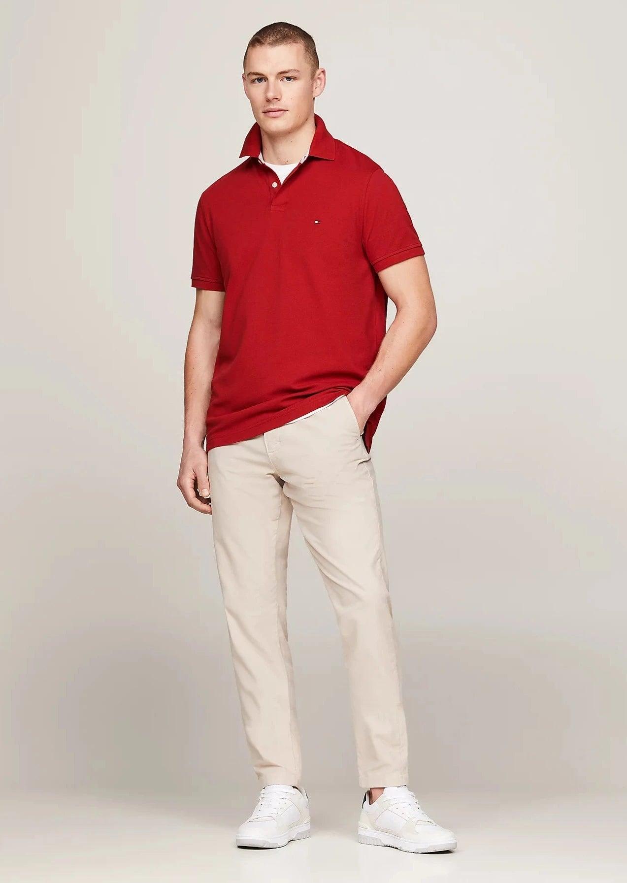 Polo Tommy Hilfiger rouge - Georgespaul