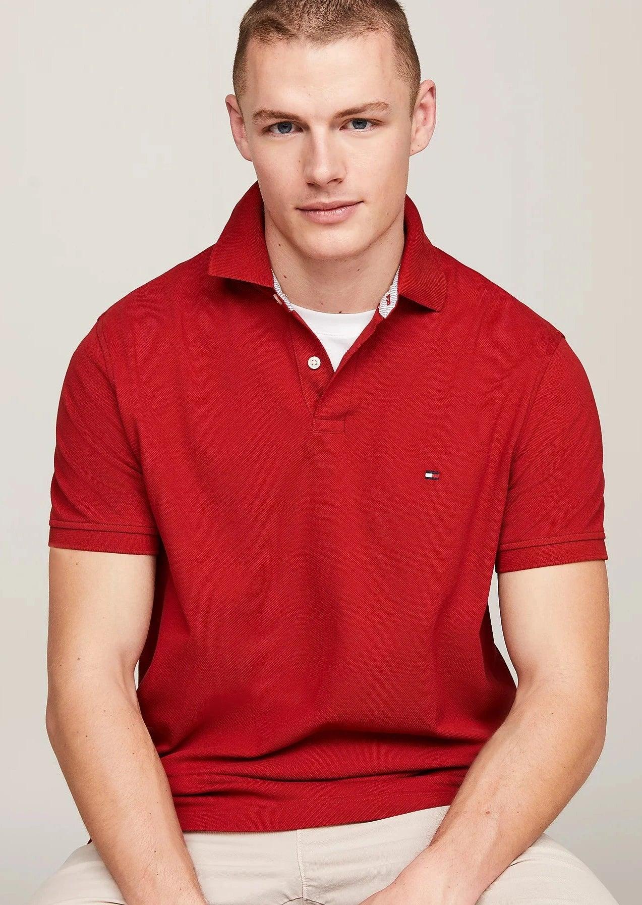 Polo Tommy Hilfiger rouge - Georgespaul