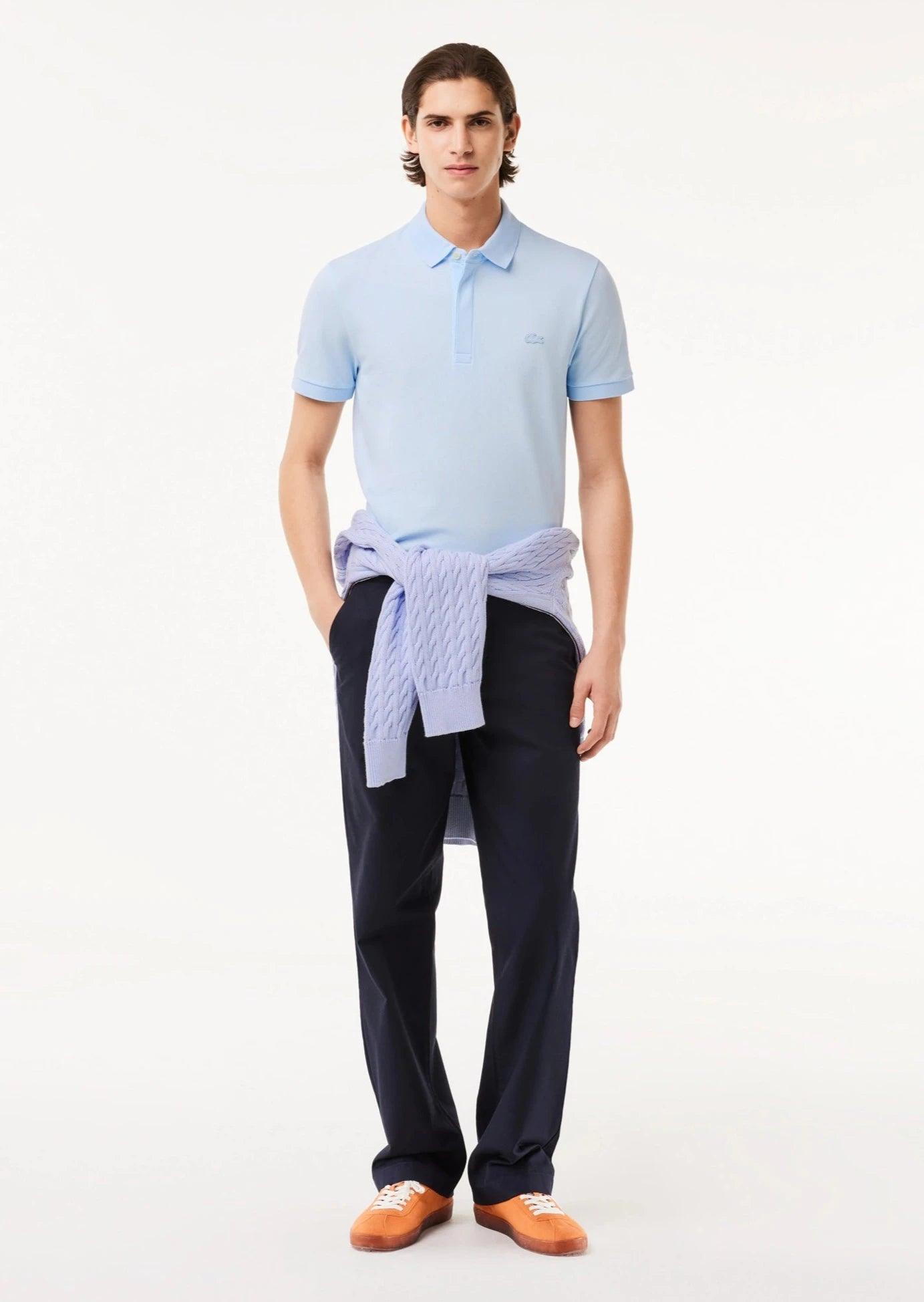 Polo Paris Lacoste bleu clair - Georgespaul