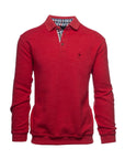 Polo manches longues Ethnic Blue rouge pour homme | Georgespaul