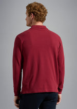Afbeelding in Gallery-weergave laden, Polo manches longues Paul &amp; Shark bordeaux coton bio
