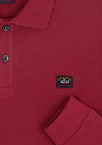 Afbeelding in Gallery-weergave laden, Polo manches longues Paul &amp; Shark bordeaux coton bio
