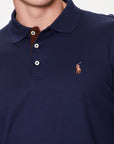 Polo manches longues Ralph Lauren marine pour homme | Georgespaul