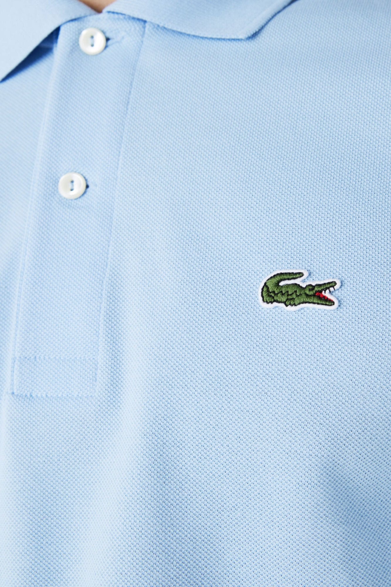 Polo manches longues Lacoste bleu - Georgespaul