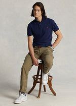 Charger l&#39;image dans la galerie, Polo pour homme Ralph Lauren cintré marine en coton | Georgespaul
