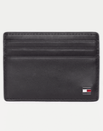 Porte-cartes Tommy Hilfiger noir en cuir - Georgespaul