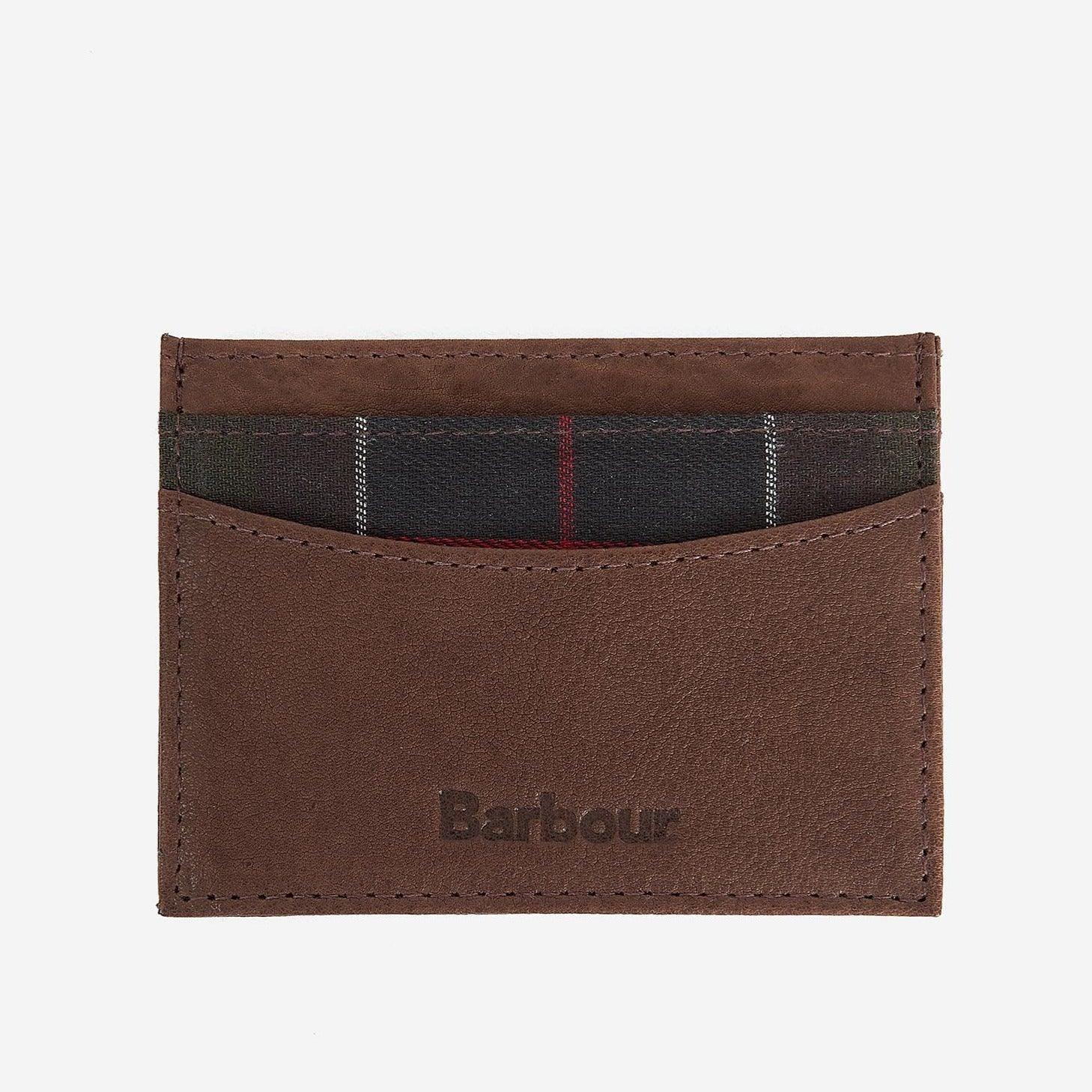 Portefeuille Barbour marron en cuir - Georgespaul