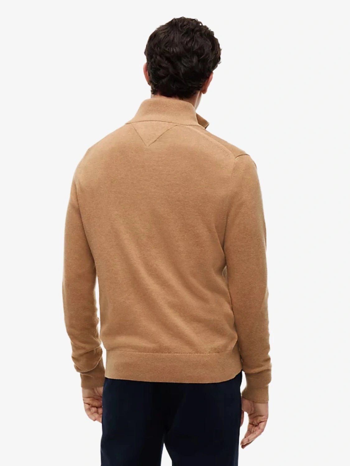 Pull-col-camionneur-beige-Tommy-Hilfiger-MW0MW28049A1L-dos