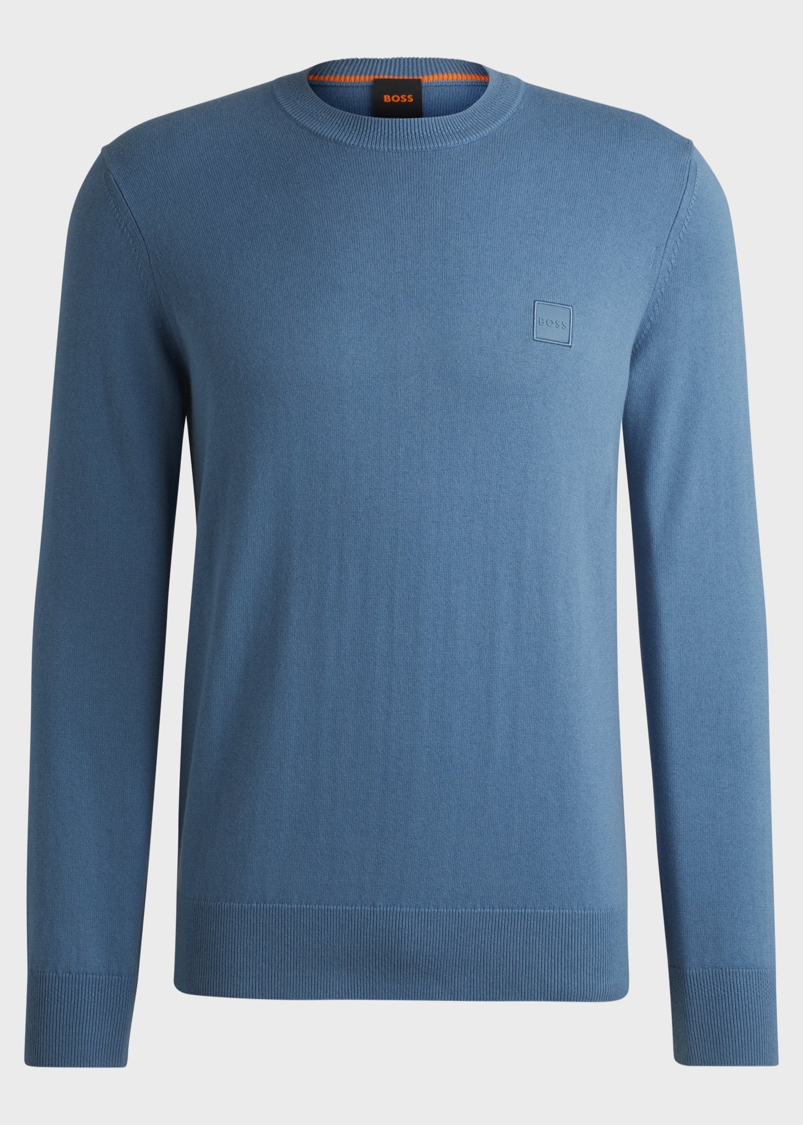 Pull BOSS bleu en cachemire pour homme | Georgespaul 