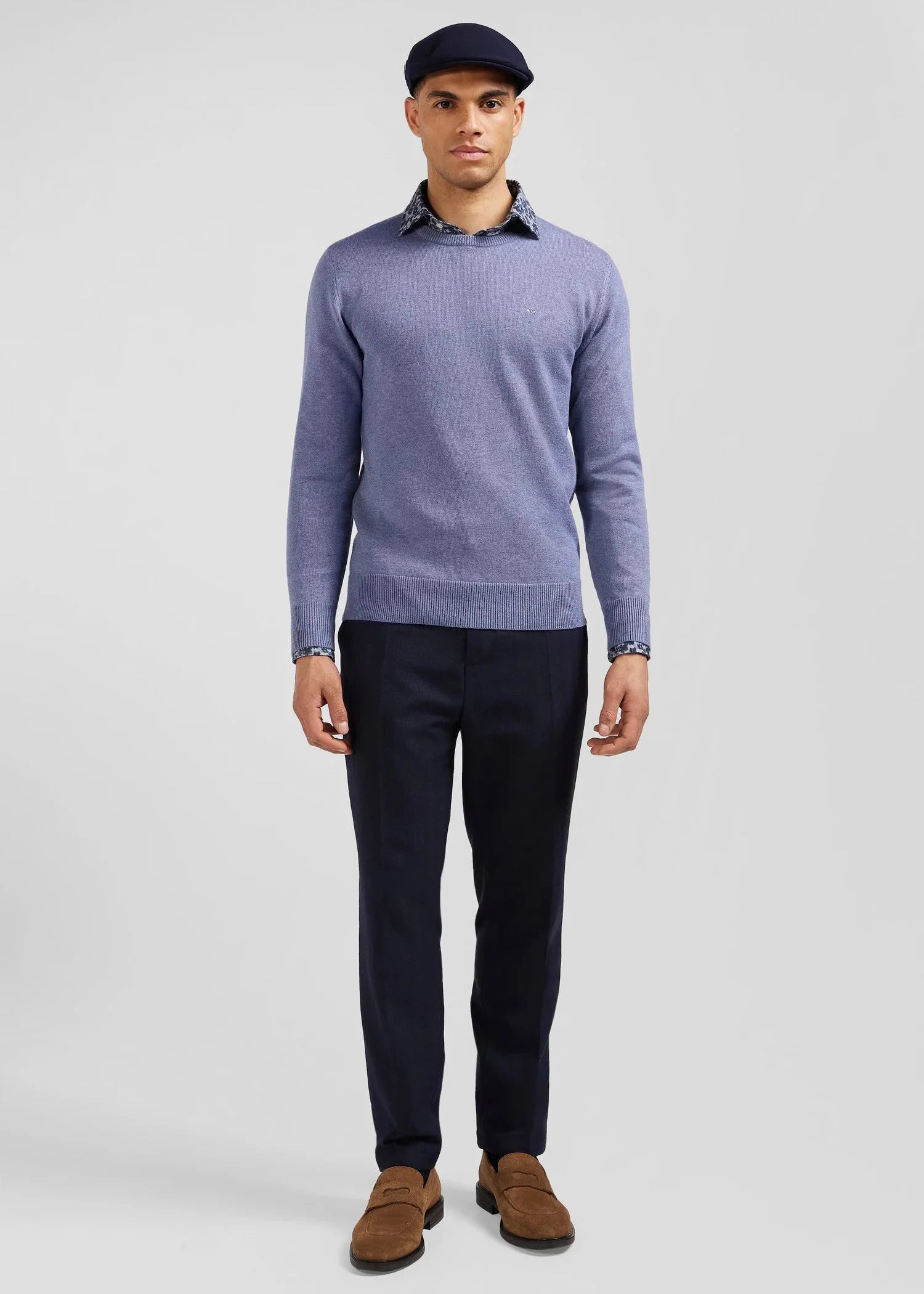 Pull Eden Park bleu homme | Georgespaul            