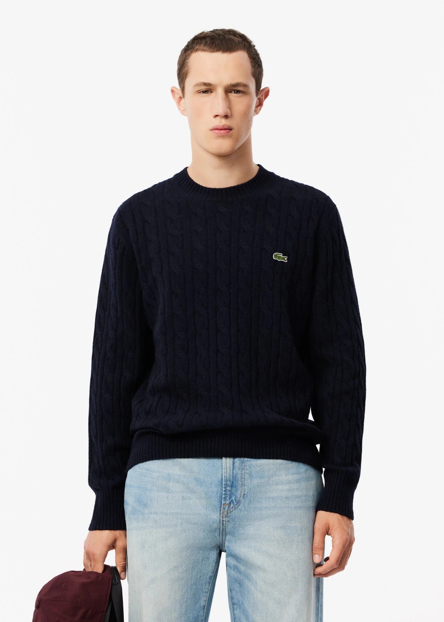 Pull Lacoste marine homme | Georgespaul            