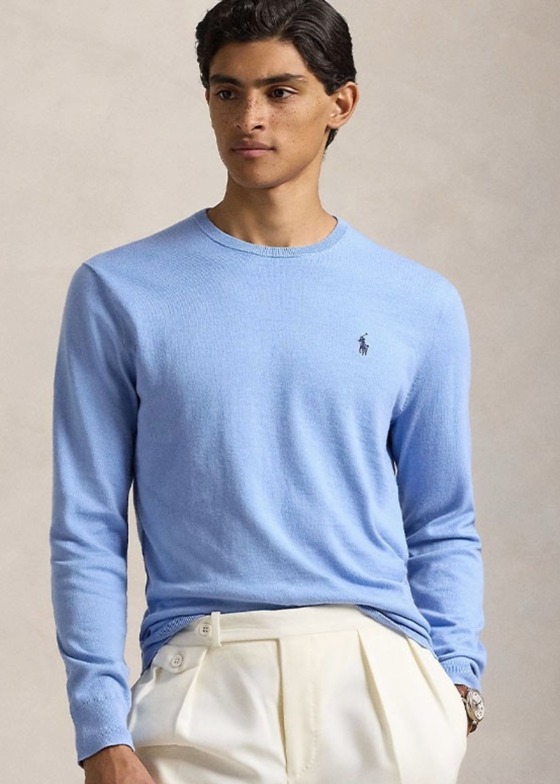 Pull Ralph Lauren bleu pour homme | Georgespaul