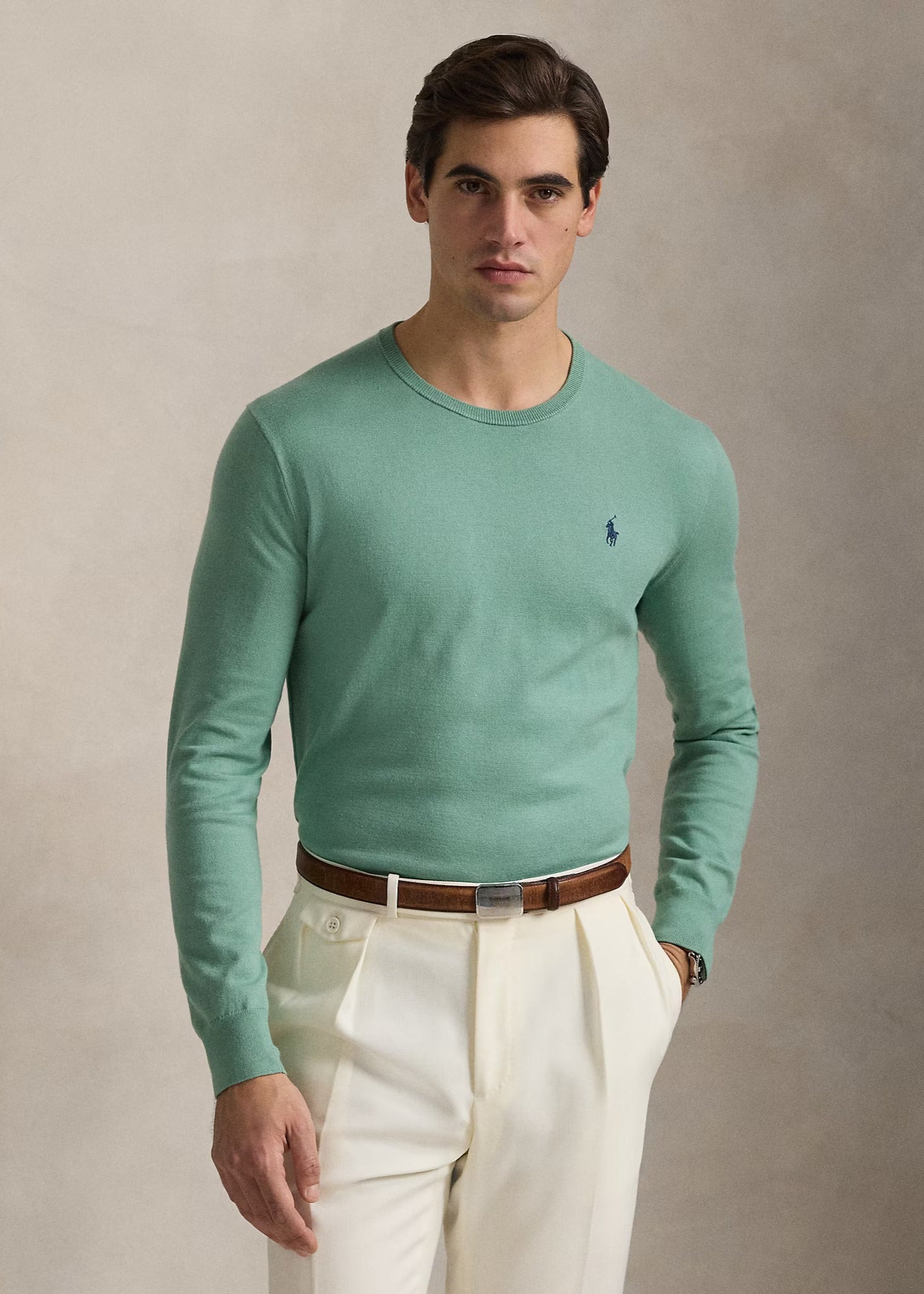 Pull Ralph Lauren vert pour homme | Georgespaul    