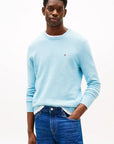 Pull Tommy Hilfiger bleu pour homme | Georgespaul 