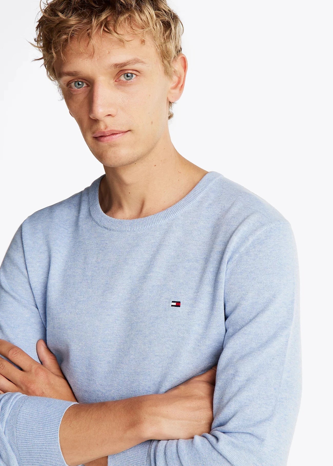 Pull Tommy Hilfiger bleu homme | Georgespaul       