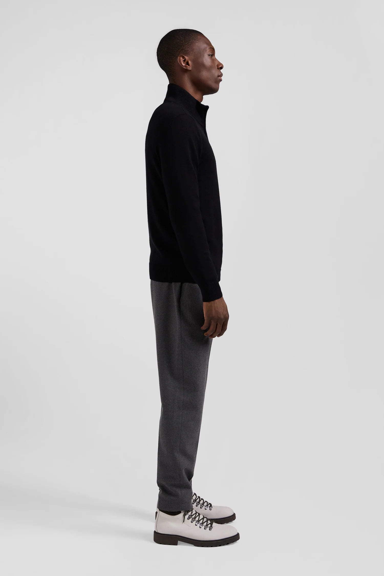 Pull camionneur Eden Park noir pour homme | Georgespaul