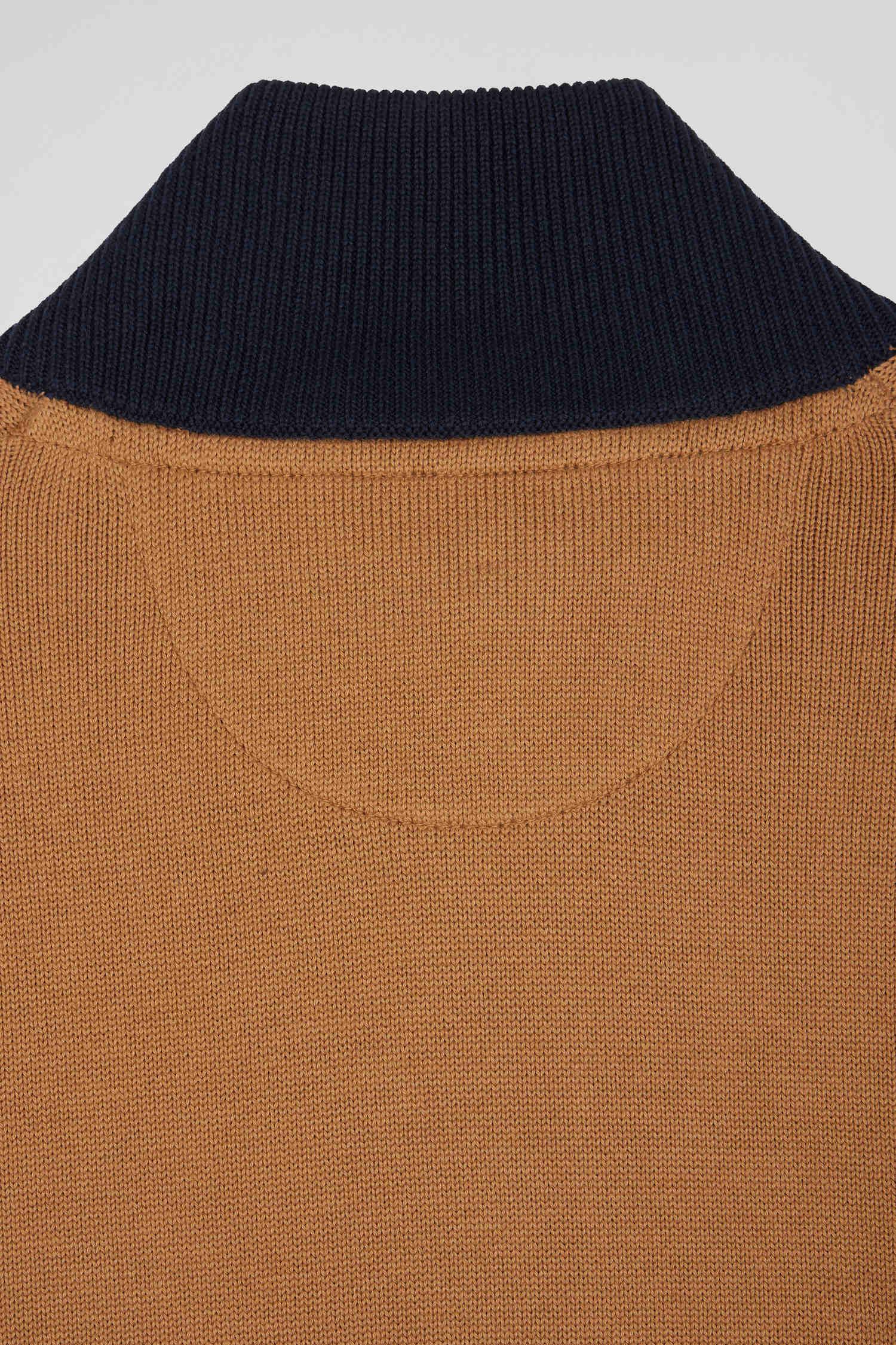 Pull demi-zip Eden Park marron - Georgespaul