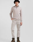 Pull camionneur Eden Park beige pour homme | Georgespaul