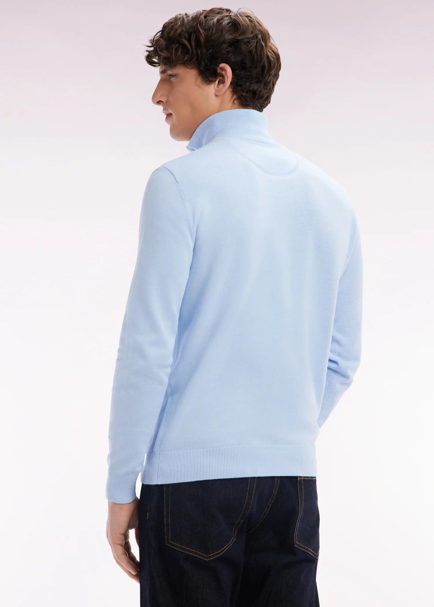 Pull camionneur Eden Park bleu pour homme | Georgespaul 