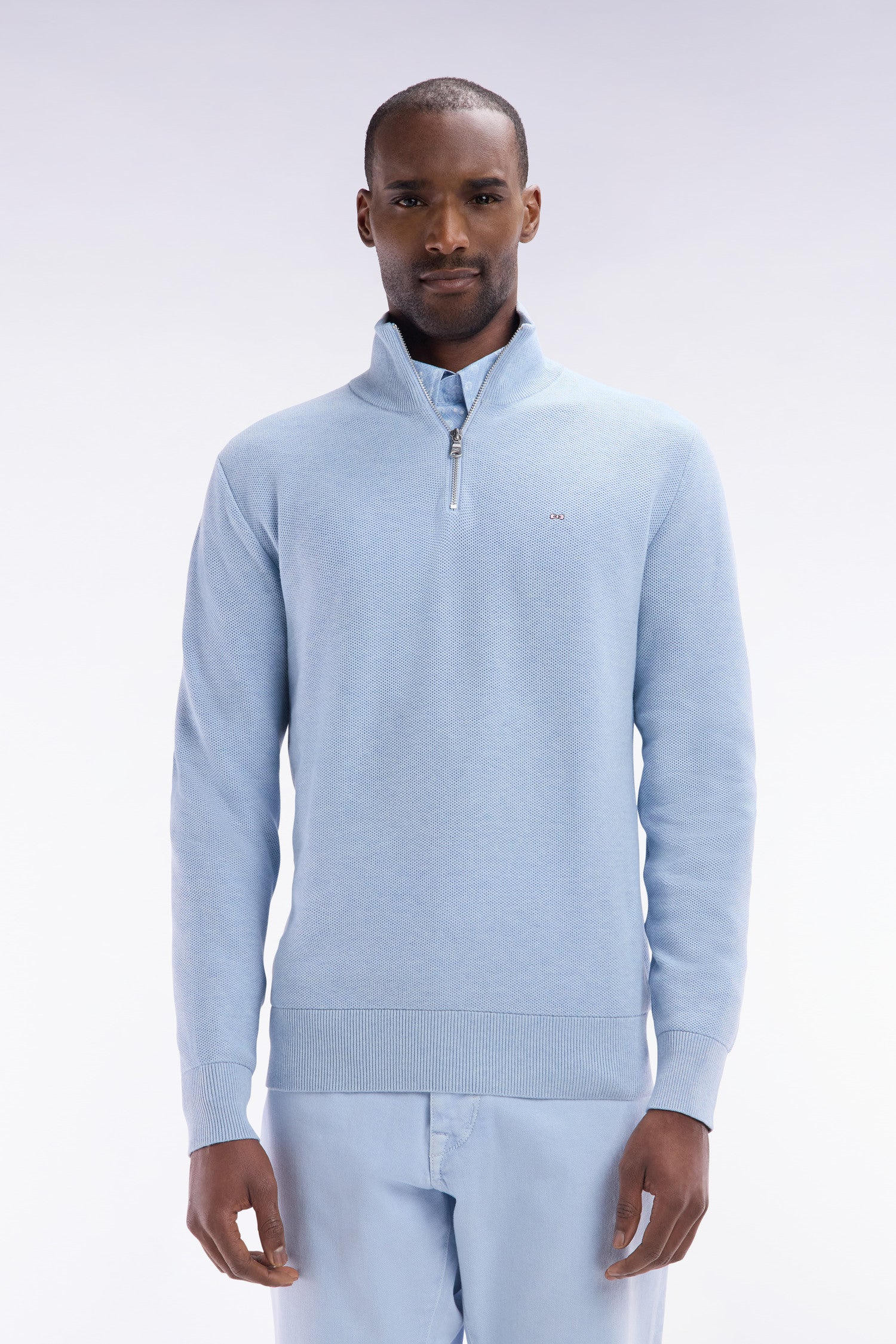 Pull camionneur Eden Park bleu pour homme | Georgespaul