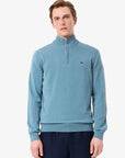 Pull camionneur Lacoste bleu pour homme | Georgespaul 