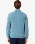 Pull camionneur Lacoste bleu pour homme | Georgespaul 