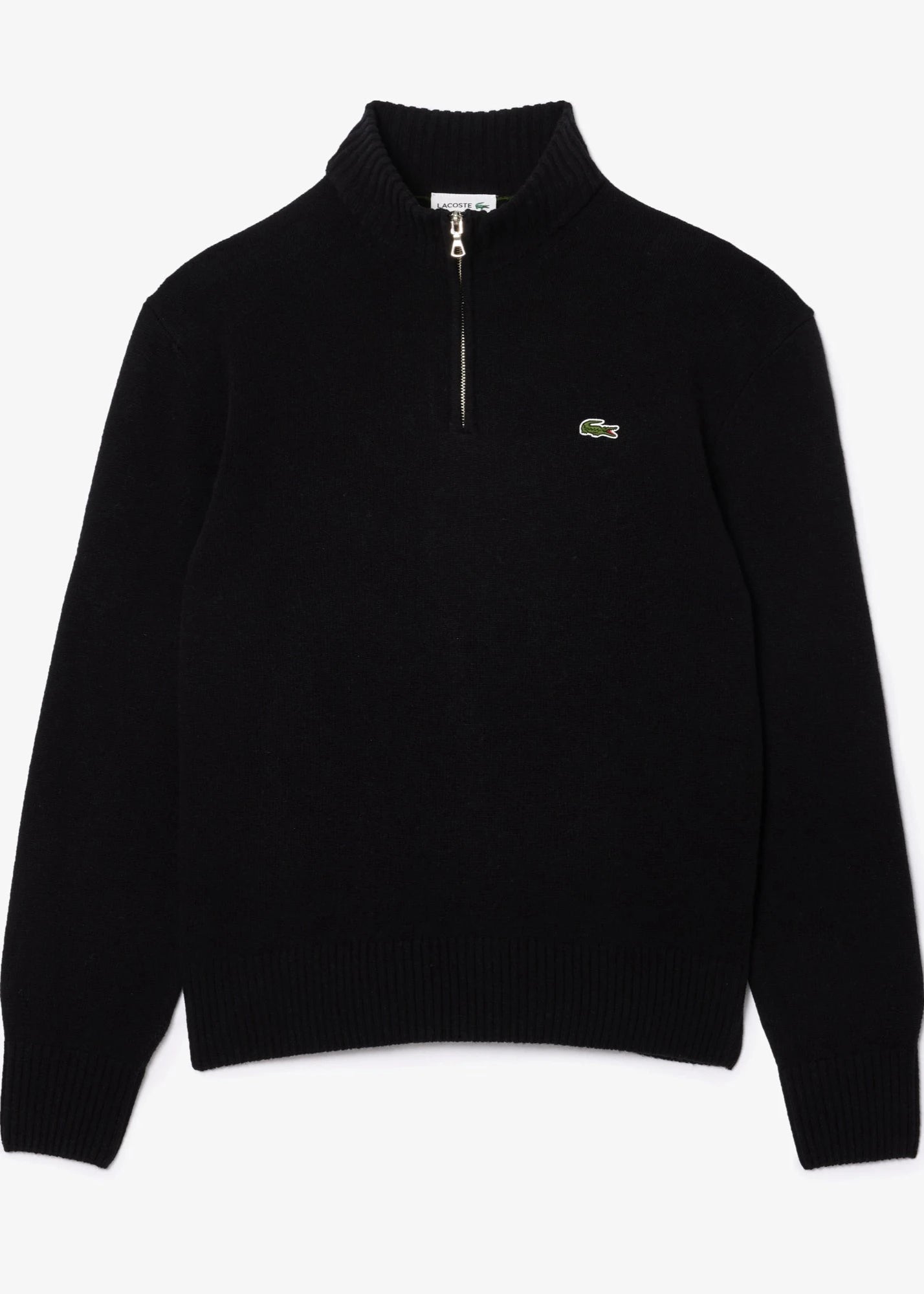 Pull camionneur Lacoste noir homme | Georgespaul    