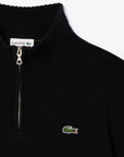 Pull camionneur Lacoste noir homme | Georgespaul    