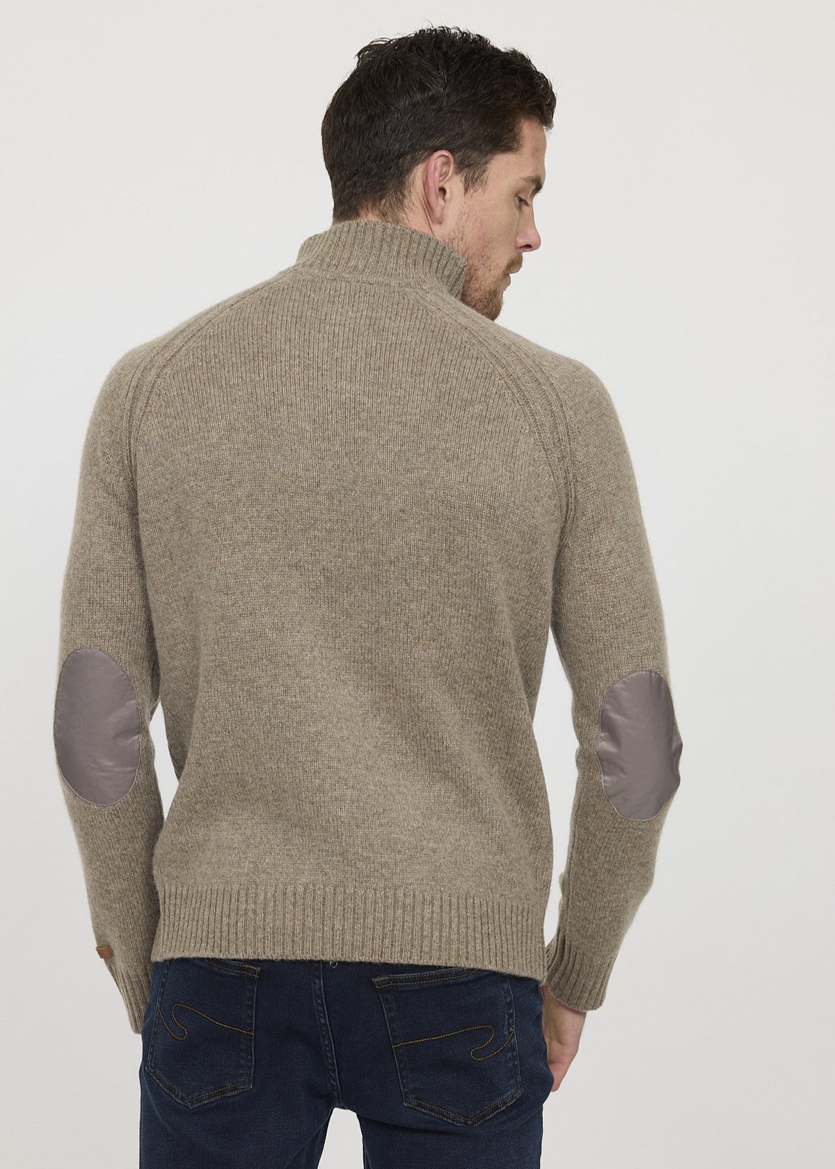 Pull camionneur Lee Cooper beige en laine pour homme | Georgespaul