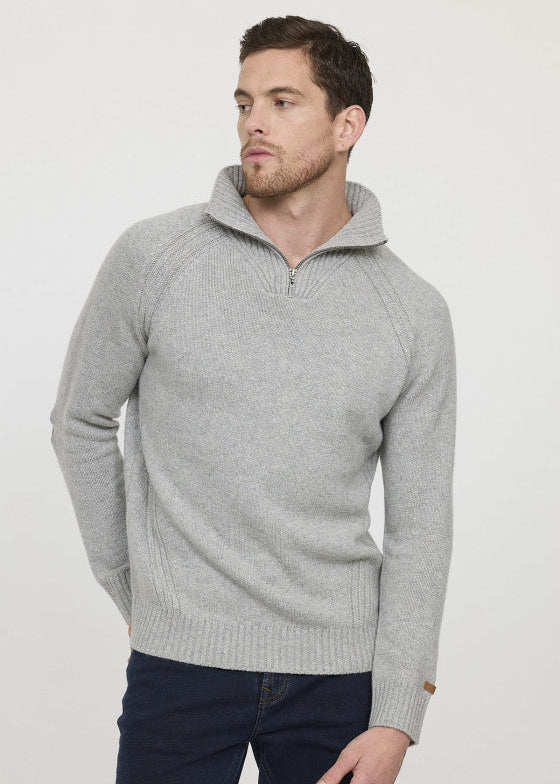 Pull camionneur Lee Cooper gris en laine pour homme | Georgespaul