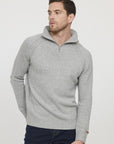 Pull camionneur Lee Cooper gris en laine pour homme | Georgespaul