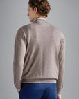 Pull camionneur Paul & Shark beige en laine pour homme | Georgespaul