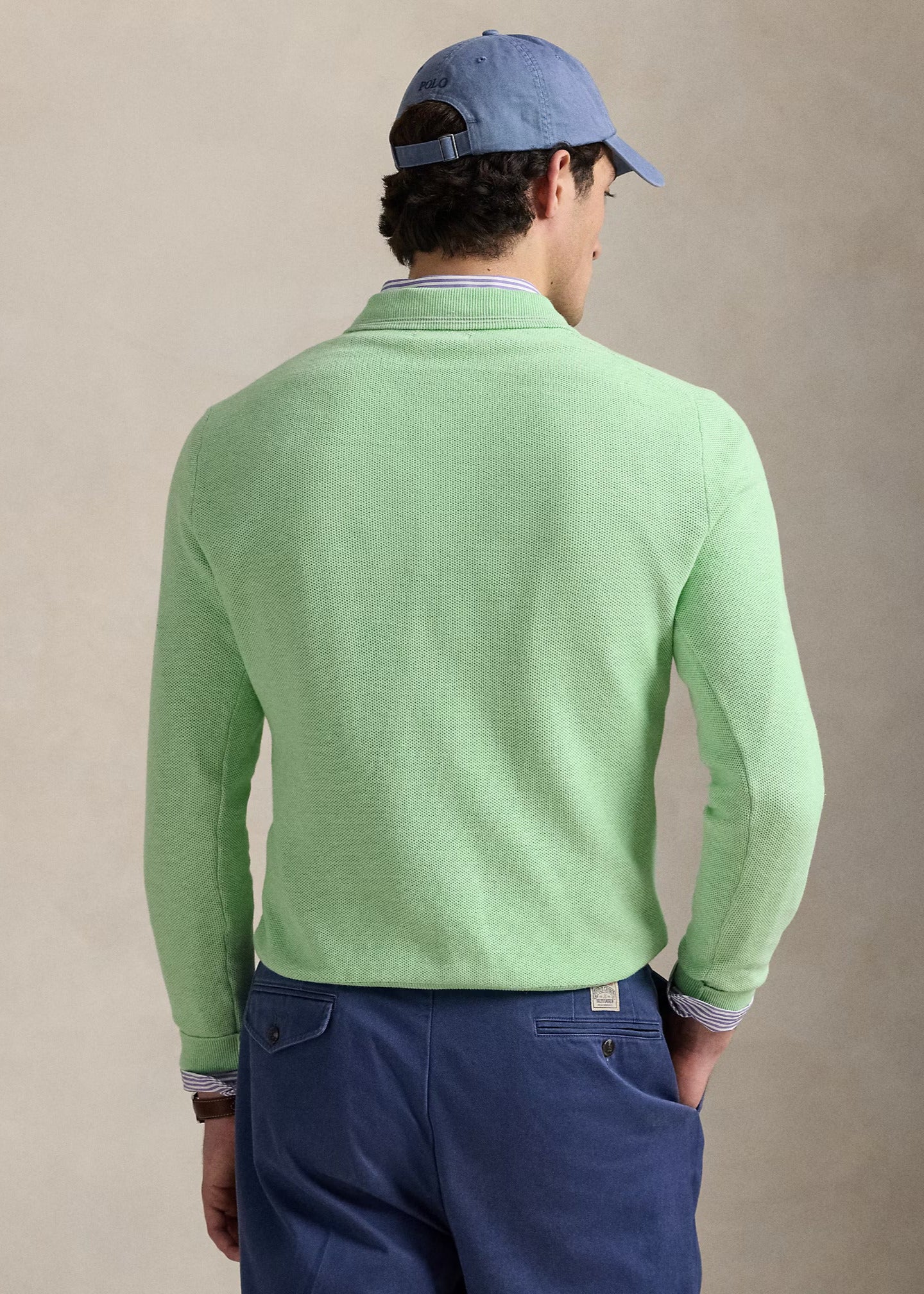 Pull camionneur Ralph Lauren vert pour homme | Georgespaul