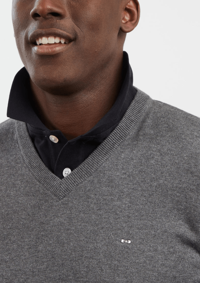 Pull Eden Park gris - Georgespaul