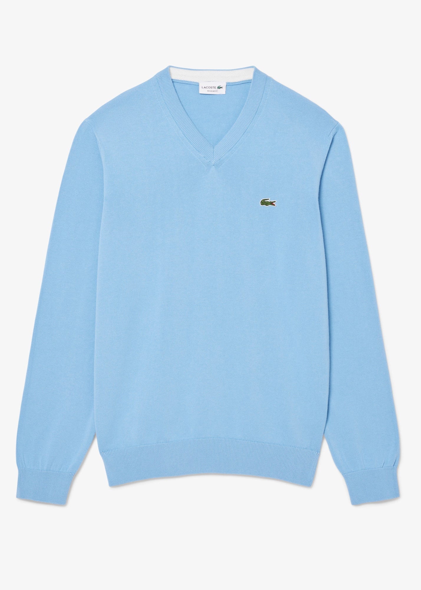 Pull col V Lacoste bleu pour homme | Georgespaul   