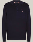 Pull col polo Tommy Hilfiger marine | Georgespaul 