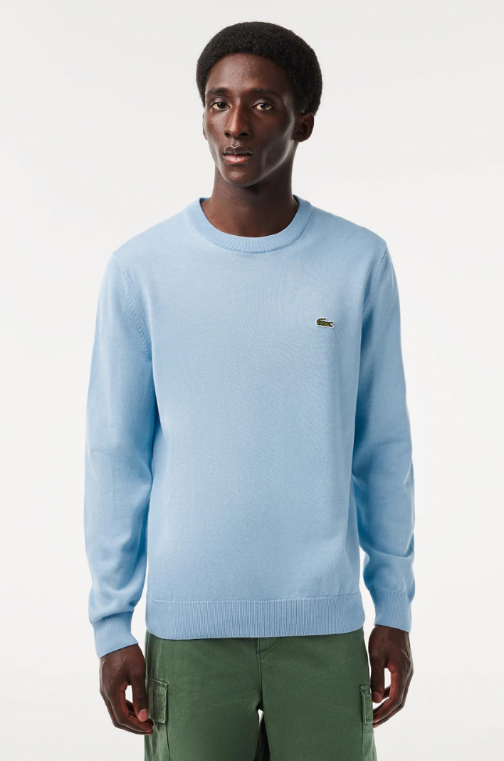 Pull Lacoste Col Rond - Blanc