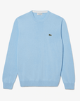 Pull Lacoste bleu clair en coton bio - Georgespaul