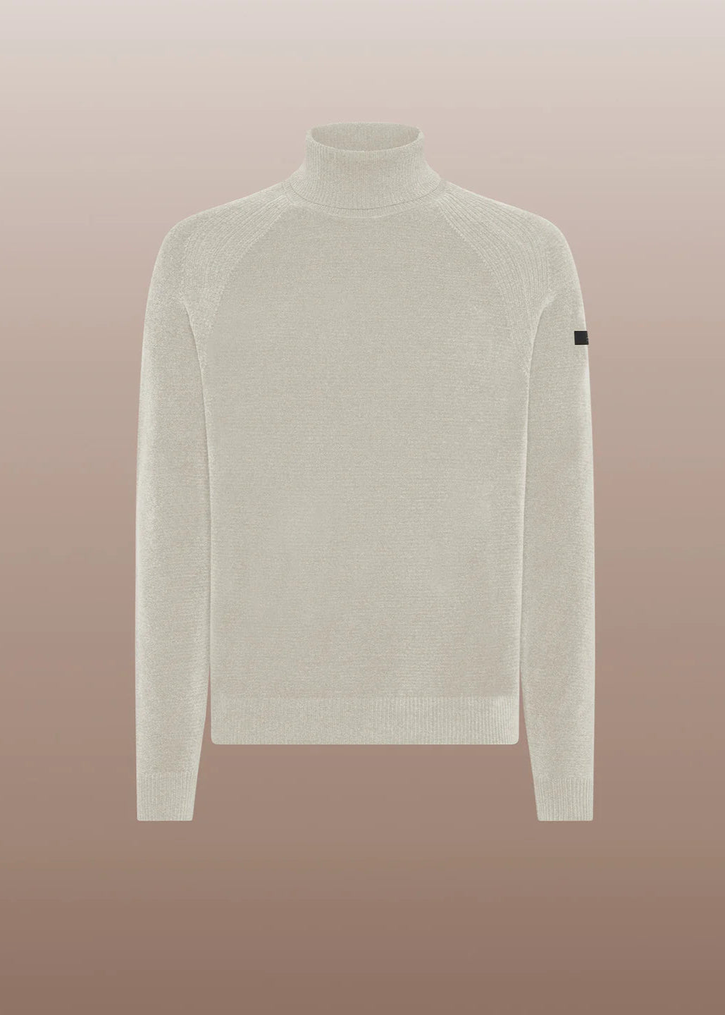 Pull col roulé RRD blanc cassé en velours | Georgespaul