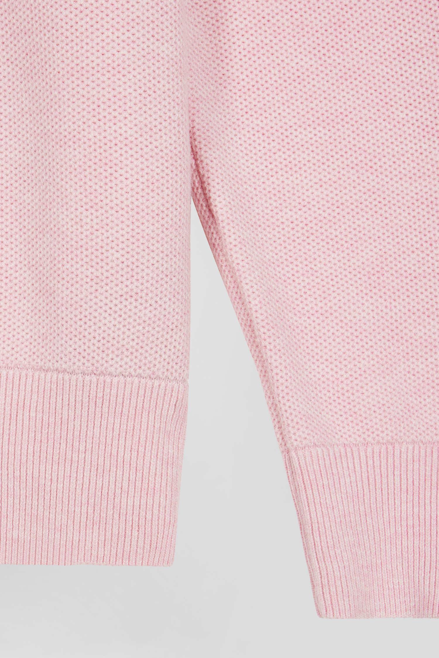 Pull demi-zip Eden Park rose pour homme | Georgespaul